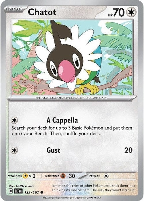 Image for Chatot (132/162) [SV05: Temporal Forces] - Pokemon