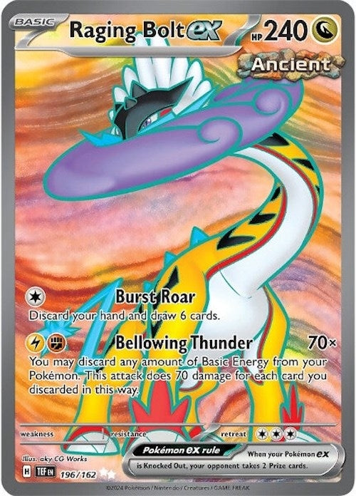Image for Raging Bolt ex (196/162) [SV05: Temporal Forces] - Pokemon