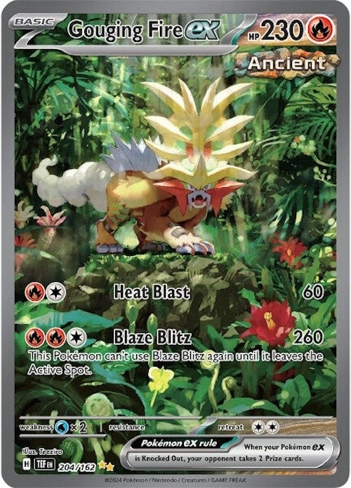 Image for Gouging Fire ex (204/162) [SV05: Temporal Forces] - Pokemon