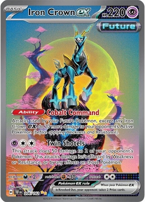 Image for Iron Crown ex (206/162) [SV05: Temporal Forces] - Pokemon