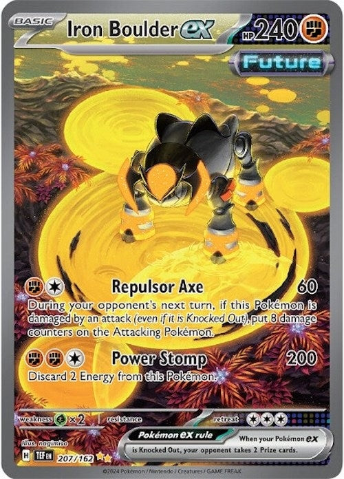 Image for Iron Boulder ex (207/162) [SV05: Temporal Forces] - Pokemon