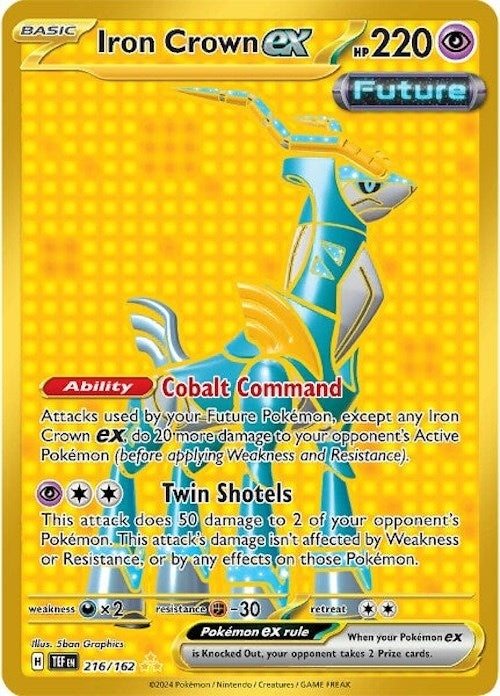 Image for Iron Crown ex (216/162) [SV05: Temporal Forces] - Pokemon