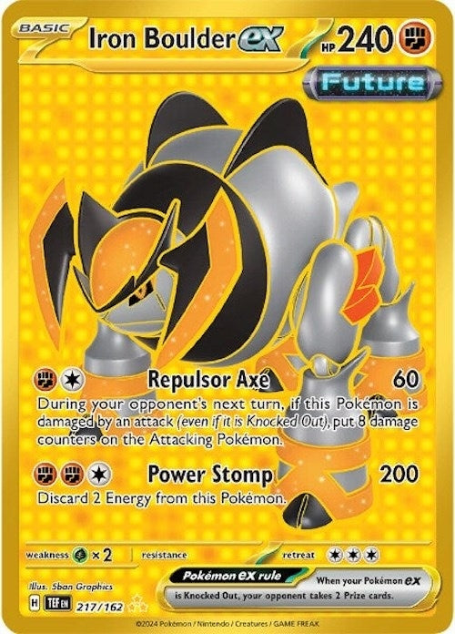 Image for Iron Boulder ex (217/162) [SV05: Temporal Forces] - Pokemon