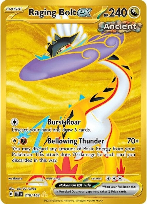 Image for Raging Bolt ex (218/162) [SV05: Temporal Forces] - Pokemon