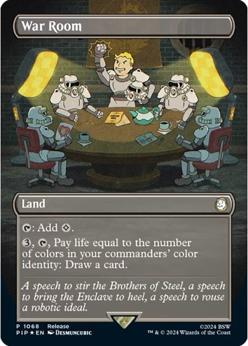 Image for War Room (Borderless) (1068) [Launch Party & Release Event Promos] - Magic: The Gathering