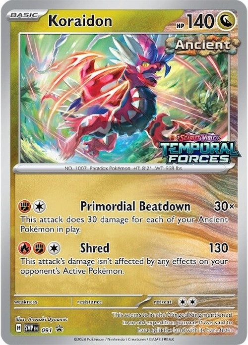 Image for Koraidon - 091 (Prerelease) (091) [SV: Scarlet & Violet Promo Cards] - Pokemon