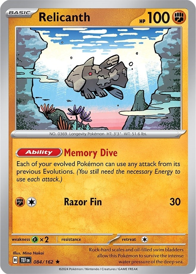 Image for Relicanth (084/162) [Deck Exclusives] - Pokemon