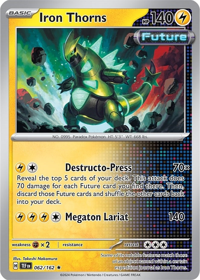 Image for Iron Thorns (062/162) [Deck Exclusives] - Pokemon
