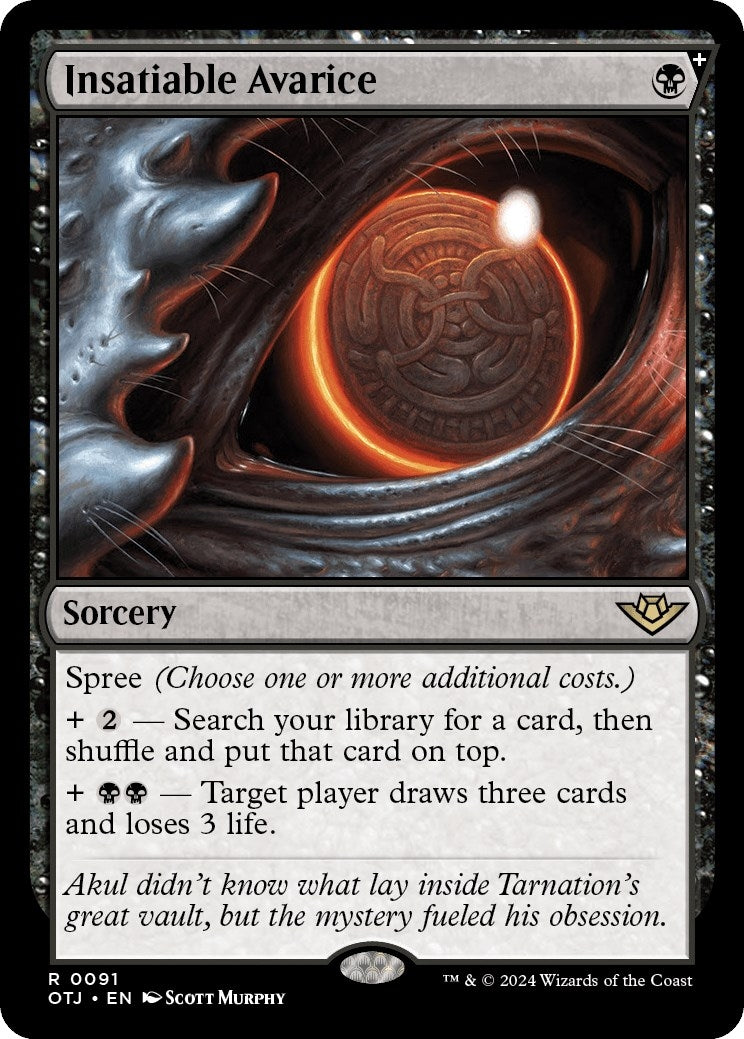 Image for Insatiable Avarice (91) [Outlaws of Thunder Junction] - Magic: The Gathering