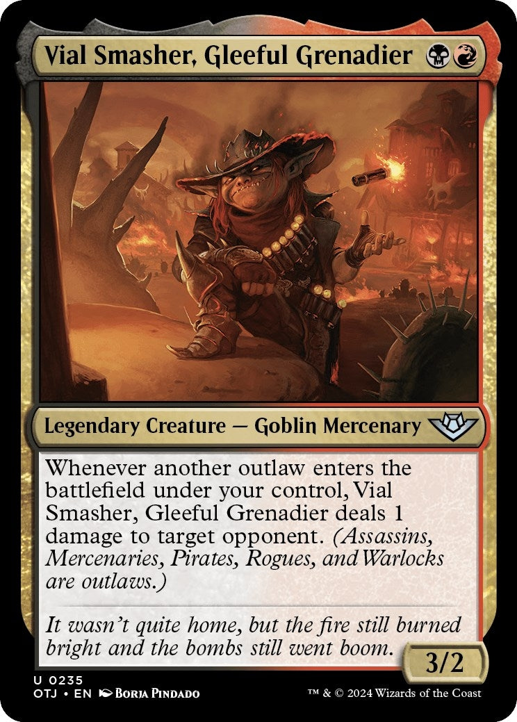 Image for Vial Smasher, Gleeful Grenadier (235) [Outlaws of Thunder Junction] - Magic: The Gathering