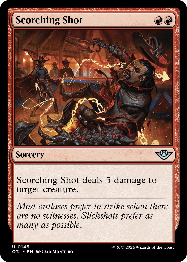 Image for Scorching Shot (145) [Outlaws of Thunder Junction] - Magic: The Gathering