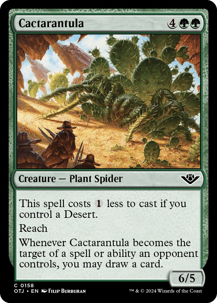 Image for Cactarantula (158) [Outlaws of Thunder Junction] - Magic: The Gathering