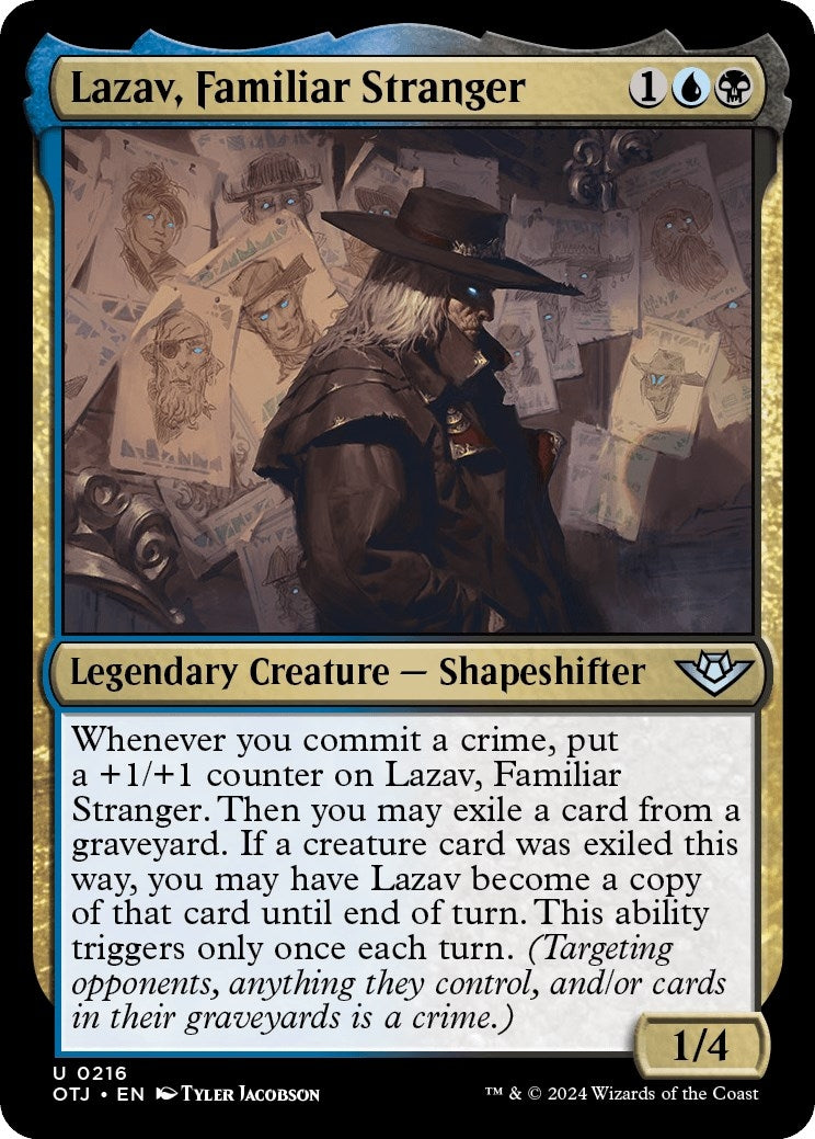 Image for Lazav, Familiar Stranger (216) [Outlaws of Thunder Junction] - Magic: The Gathering