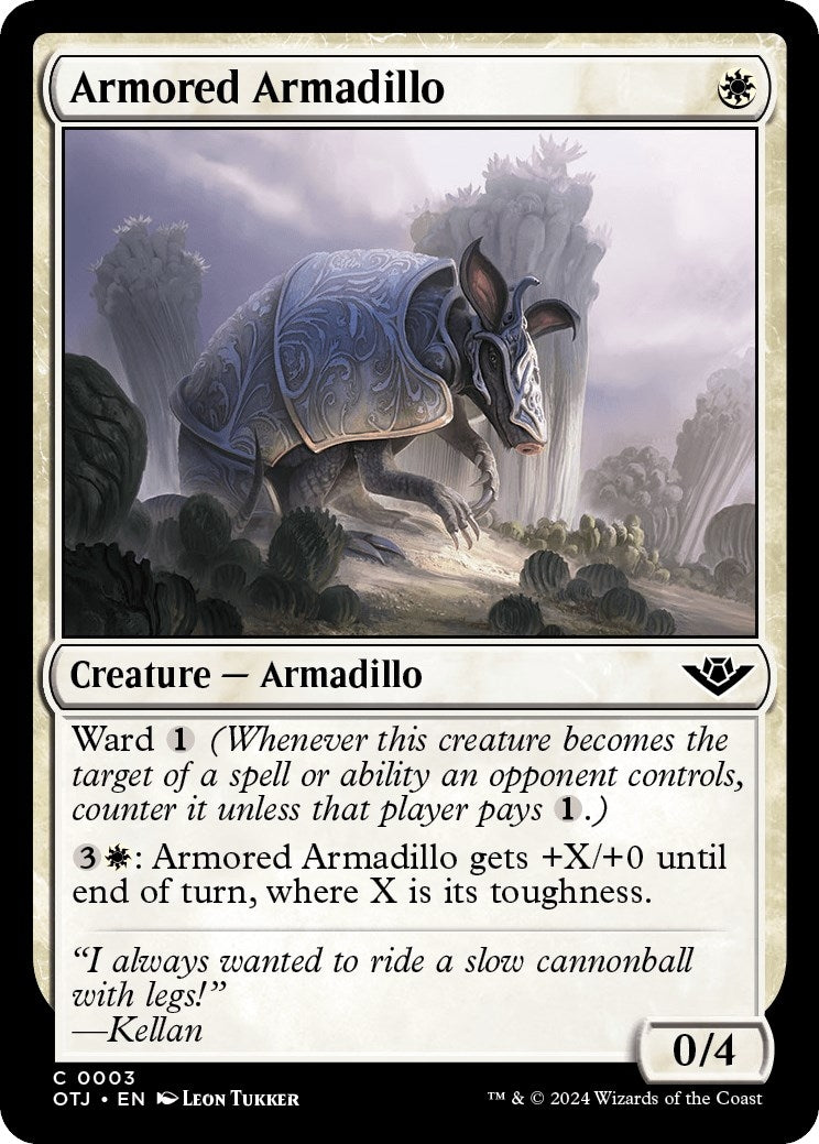 Image for Armored Armadillo (3) [Outlaws of Thunder Junction] - Magic: The Gathering