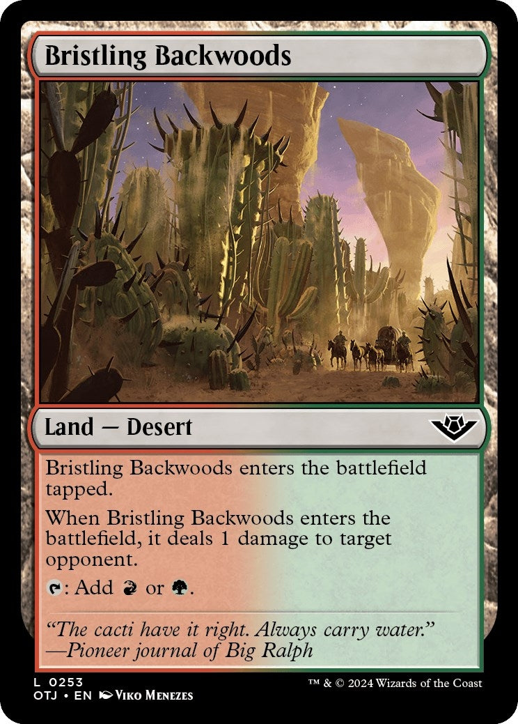Image for Bristling Backwoods (253) [Outlaws of Thunder Junction] - Magic: The Gathering