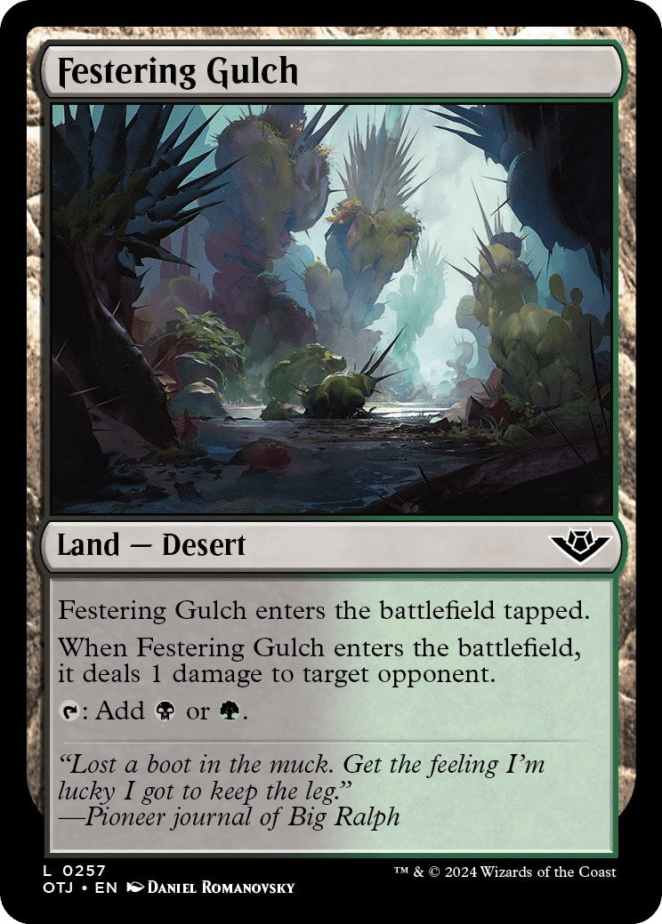 Image for Festering Gulch (257) [Outlaws of Thunder Junction] - Magic: The Gathering