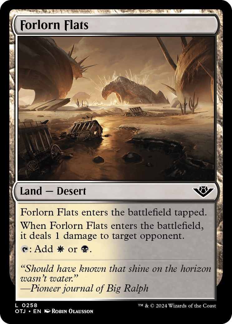 Image for Forlorn Flats (258) [Outlaws of Thunder Junction] - Magic: The Gathering