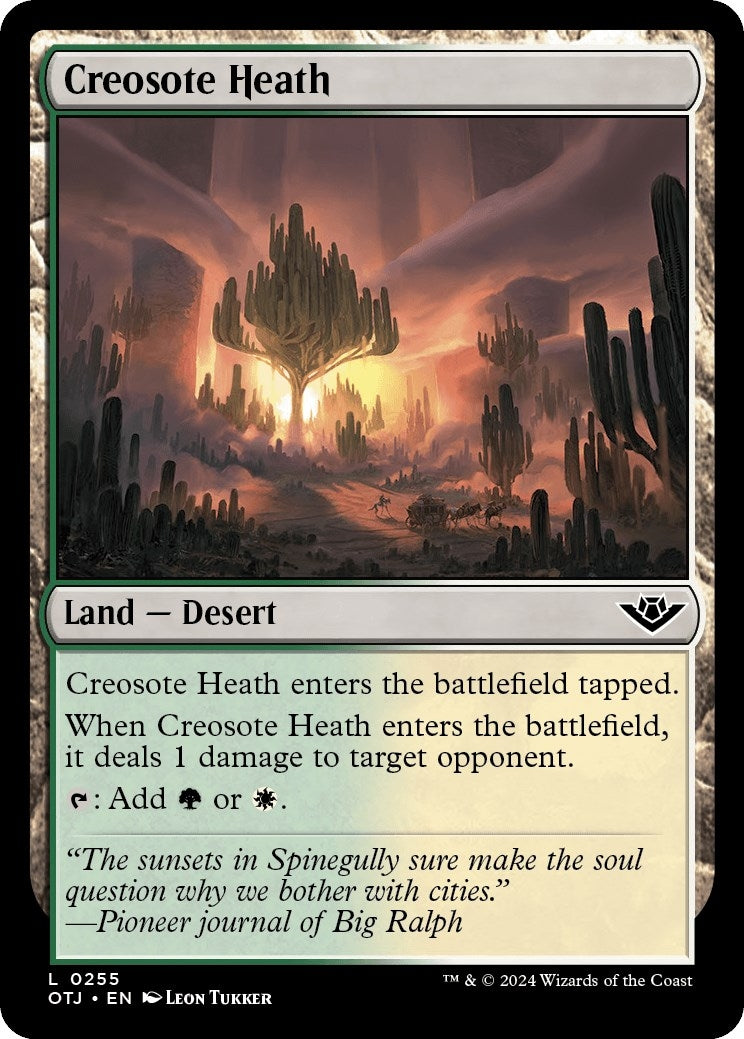 Image for Creosote Heath (255) [Outlaws of Thunder Junction] - Magic: The Gathering