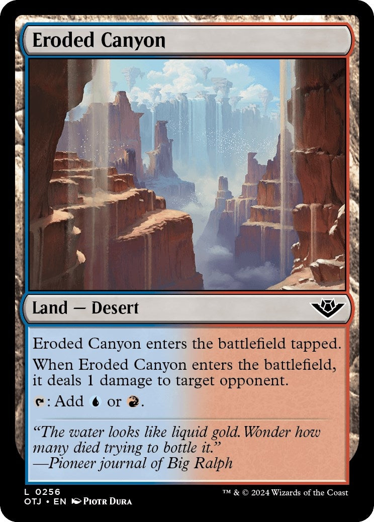 Image for Eroded Canyon (256) [Outlaws of Thunder Junction] - Magic: The Gathering