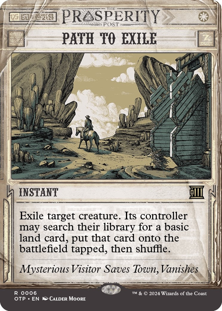 Image for Path to Exile (6) [Outlaws of Thunder Junction: Breaking News] - Magic: The Gathering