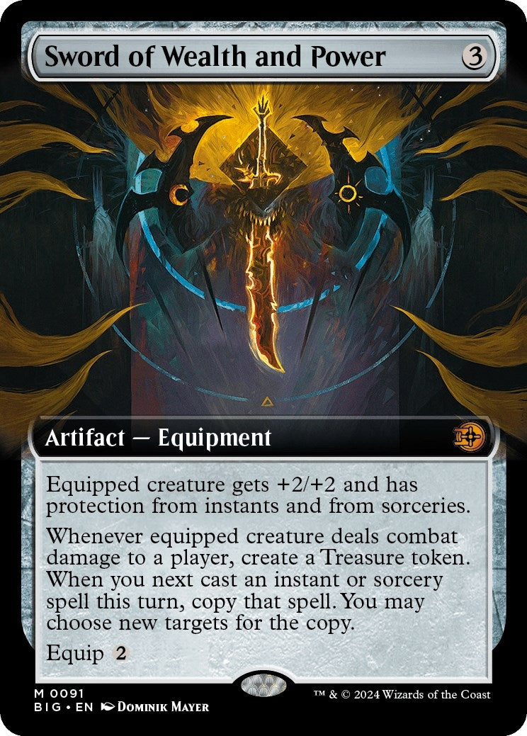 Image for Sword of Wealth and Power (Extended Art) (91) [Outlaws of Thunder Junction: The Big Score] - Magic: The Gathering