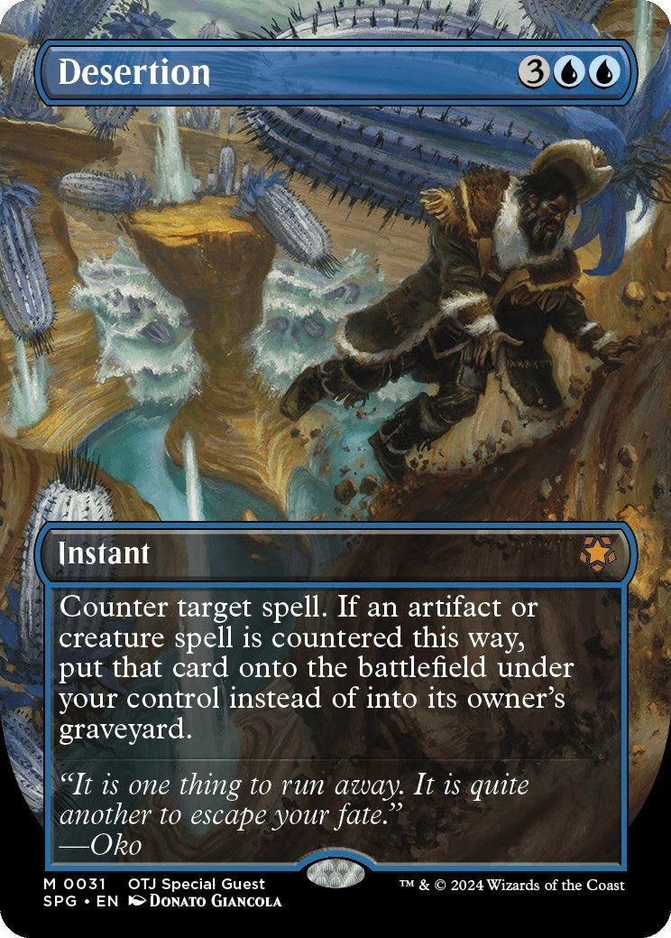 Image for Desertion (Borderless) (31) [Special Guests] - Magic: The Gathering