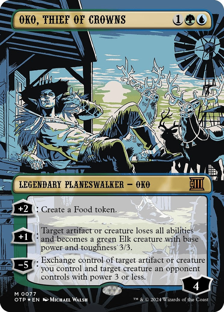 Image for Oko, Thief of Crowns (Textured Foil) (77) [Outlaws of Thunder Junction: Breaking News] - Magic: The Gathering