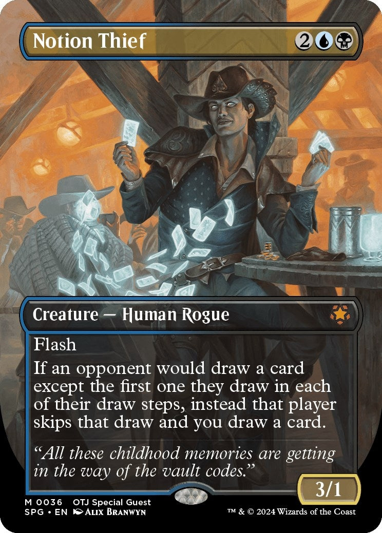 Image for Notion Thief (Borderless) (36) [Special Guests] - Magic: The Gathering