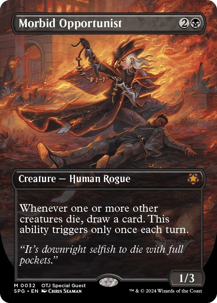 Image for Morbid Opportunist (Borderless) (32) [Special Guests] - Magic: The Gathering