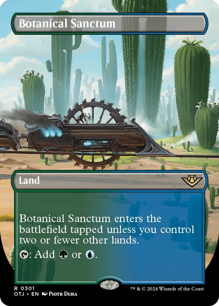 Image for Botanical Sanctum (Borderless) (301) [Outlaws of Thunder Junction] - Magic: The Gathering
