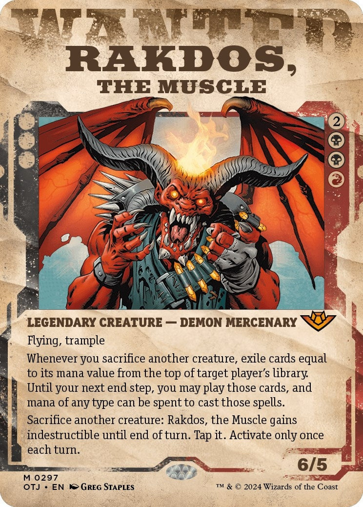 Image for Rakdos, the Muscle (Showcase) (297) [Outlaws of Thunder Junction] - Magic: The Gathering