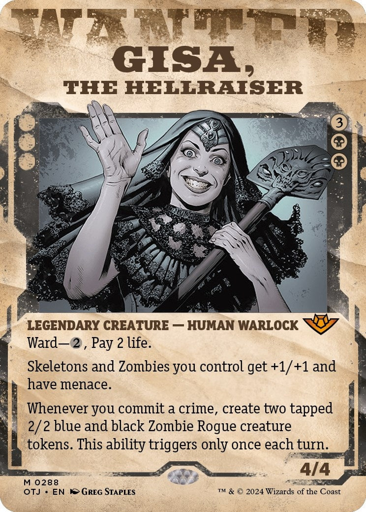 Image for Gisa, the Hellraiser (Showcase) (288) [Outlaws of Thunder Junction] - Magic: The Gathering