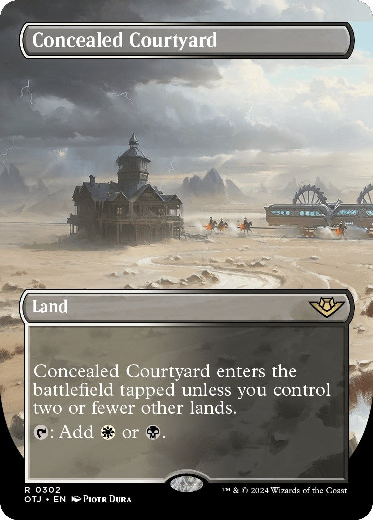 Image for Concealed Courtyard (Borderless) (302) [Outlaws of Thunder Junction] - Magic: The Gathering