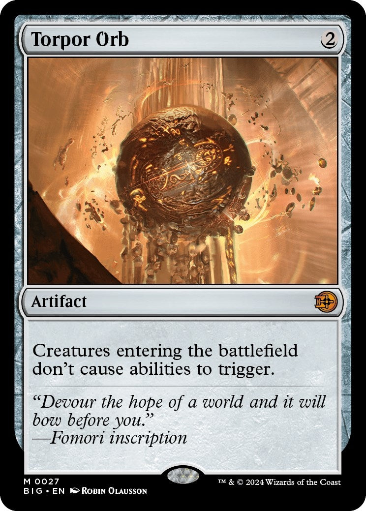 Image for Torpor Orb (27) [Outlaws of Thunder Junction: The Big Score] - Magic: The Gathering