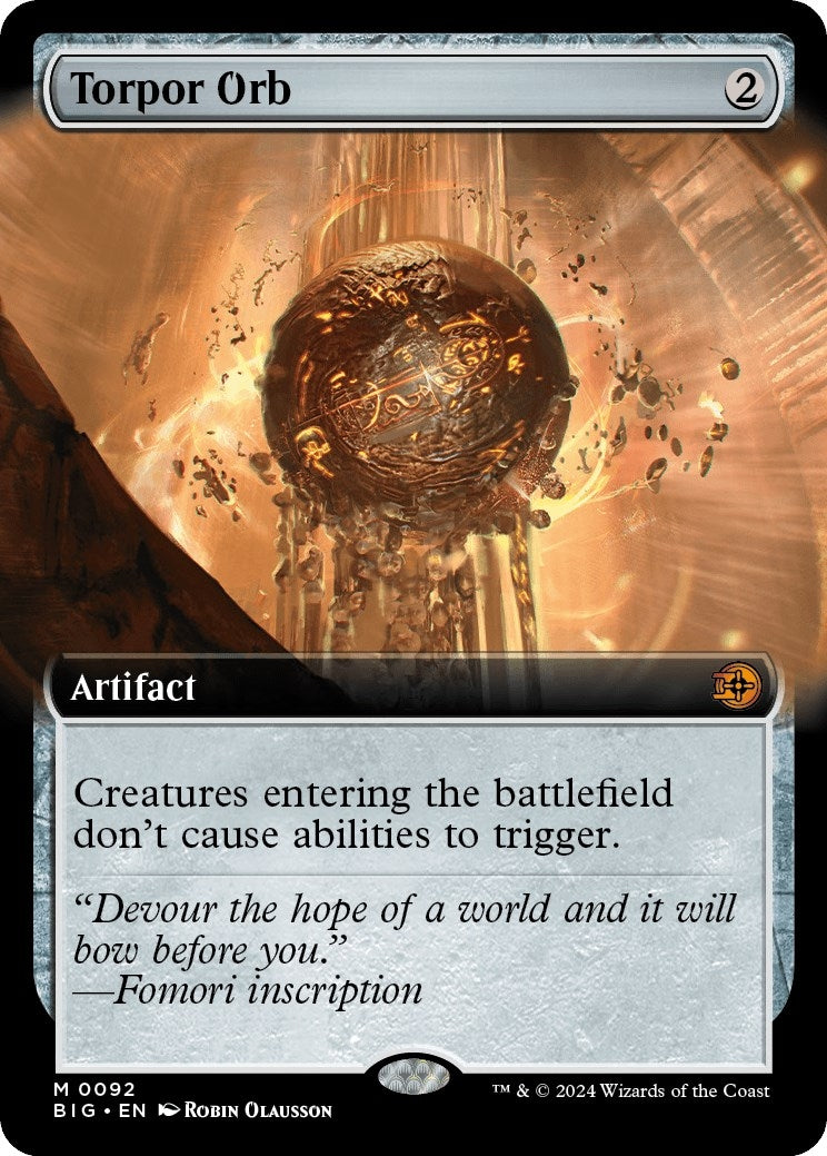 Image for Torpor Orb (Extended Art) (92) [Outlaws of Thunder Junction: The Big Score] - Magic: The Gathering