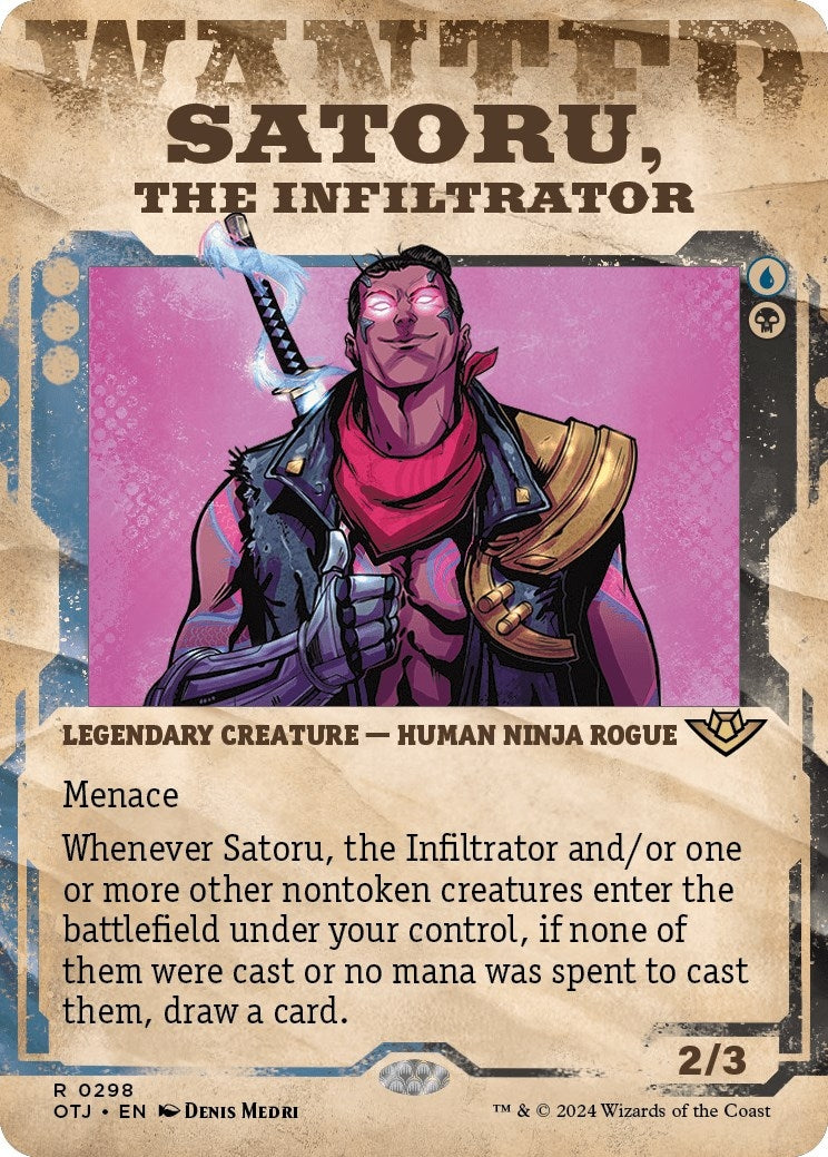 Image for Satoru, the Infiltrator (Showcase) (298) [Outlaws of Thunder Junction] - Magic: The Gathering