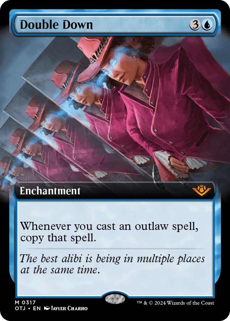 Image for Double Down (Extended Art) (317) [Outlaws of Thunder Junction] - Magic: The Gathering