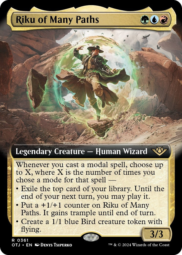 Image for Riku of Many Paths (Extended Art) (361) [Outlaws of Thunder Junction] - Magic: The Gathering
