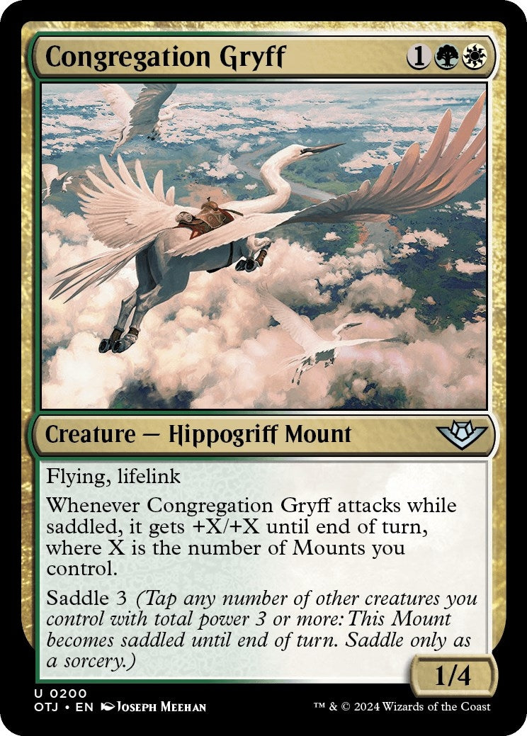 Image for Congregation Gryff (200) [Outlaws of Thunder Junction] - Magic: The Gathering