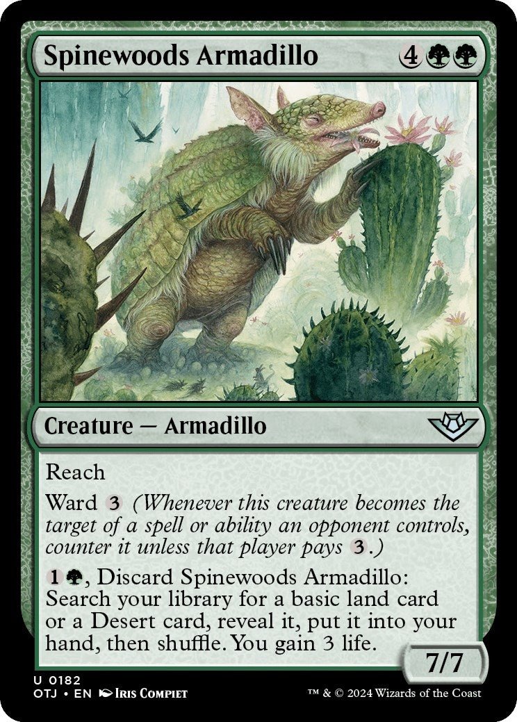 Image for Spinewoods Armadillo (182) [Outlaws of Thunder Junction] - Magic: The Gathering
