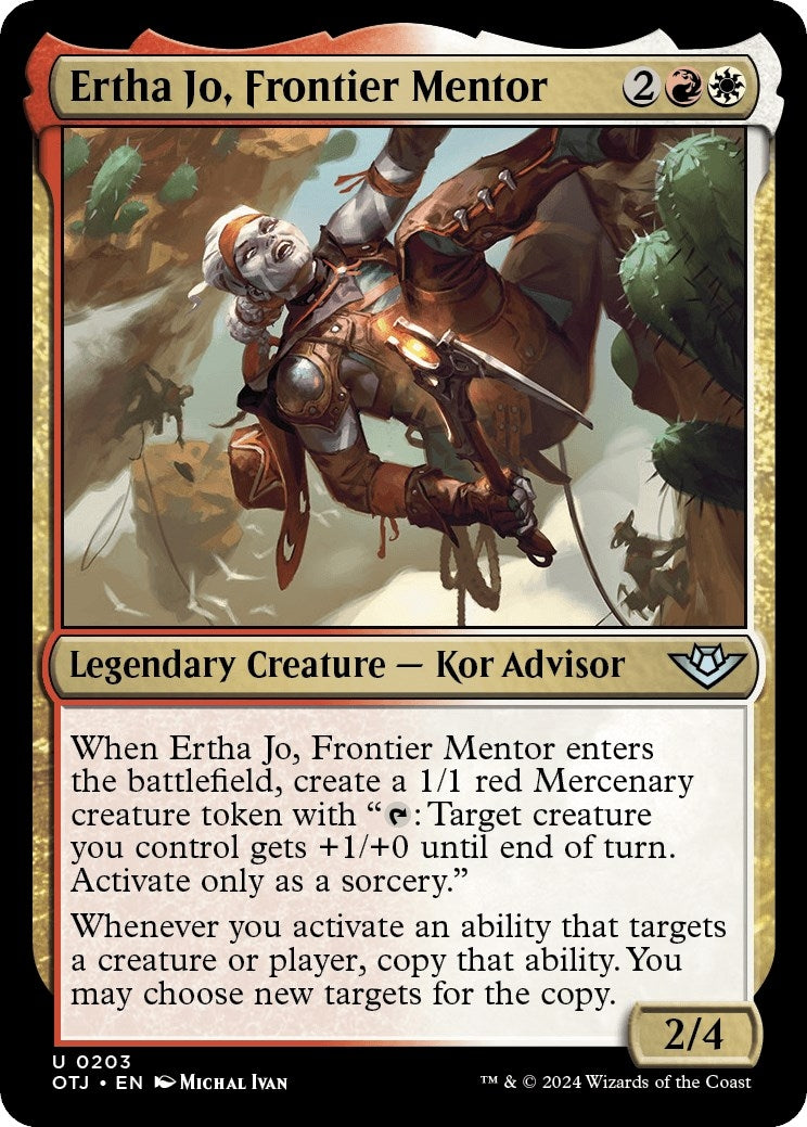 Image for Ertha Jo, Frontier Mentor (203) [Outlaws of Thunder Junction] - Magic: The Gathering
