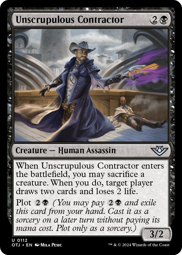 Image for Unscrupulous Contractor (112) [Outlaws of Thunder Junction] - Magic: The Gathering