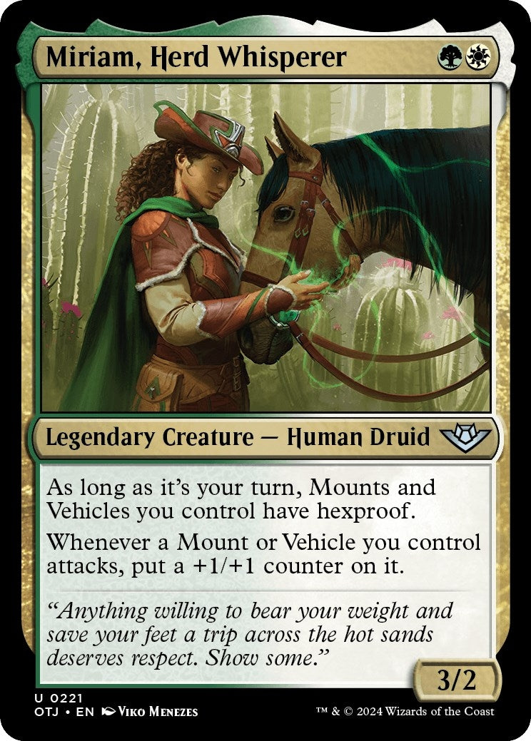 Image for Miriam, Herd Whisperer (221) [Outlaws of Thunder Junction] - Magic: The Gathering