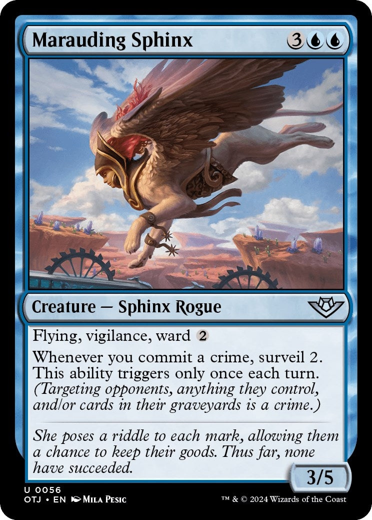 Image for Marauding Sphinx (56) [Outlaws of Thunder Junction] - Magic: The Gathering