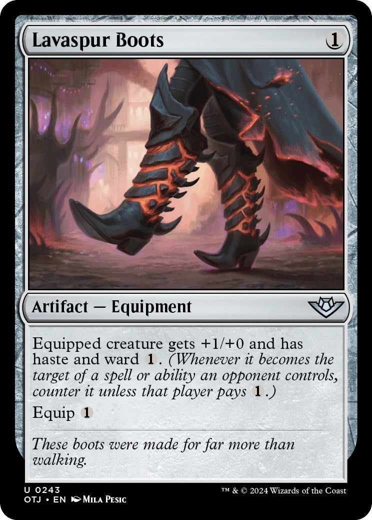 Image for Lavaspur Boots (243) [Outlaws of Thunder Junction] - Magic: The Gathering