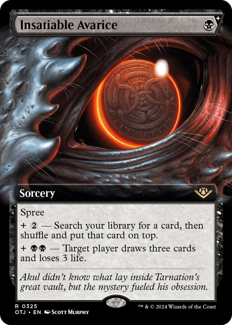 Image for Insatiable Avarice (Extended Art) (325) [Outlaws of Thunder Junction] - Magic: The Gathering