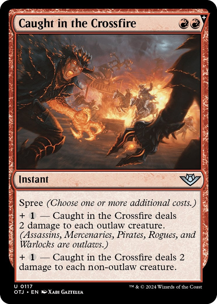 Image for Caught in the Crossfire (117) [Outlaws of Thunder Junction] - Magic: The Gathering
