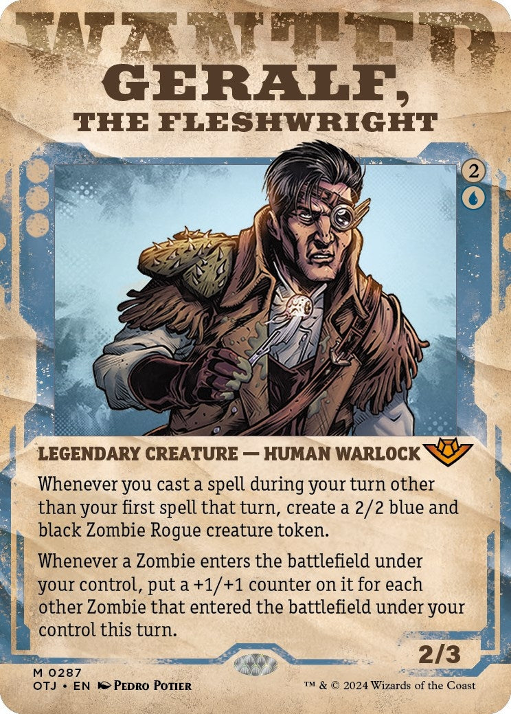 Image for Geralf, the Fleshwright (Showcase) (287) [Outlaws of Thunder Junction] - Magic: The Gathering