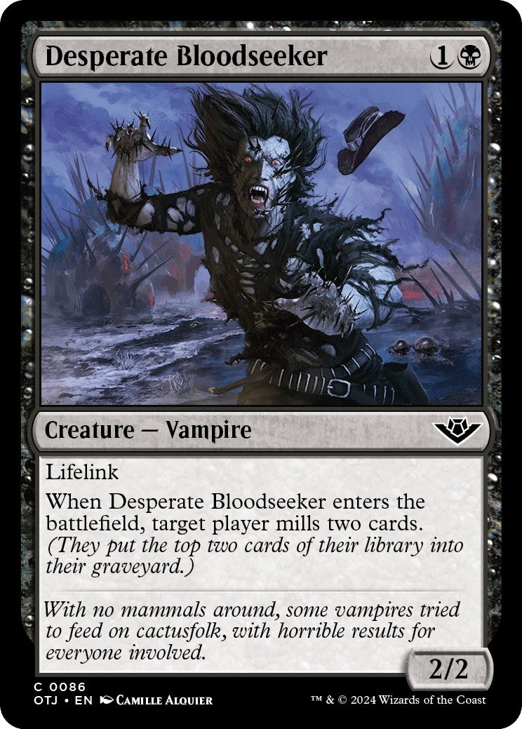Image for Desperate Bloodseeker (86) [Outlaws of Thunder Junction] - Magic: The Gathering