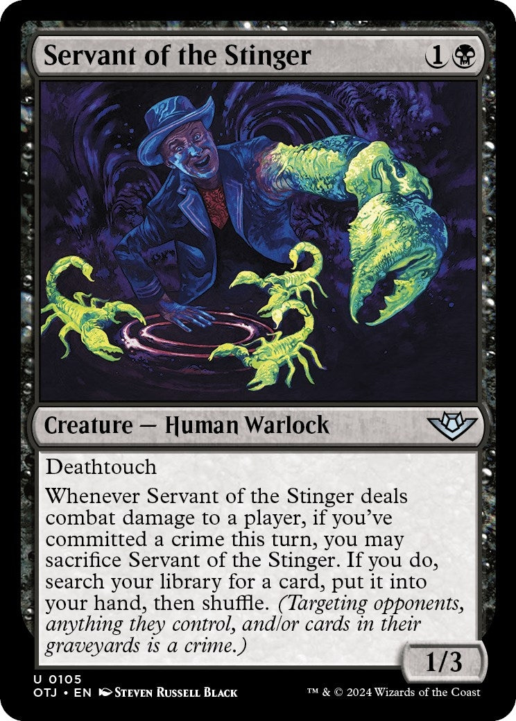 Image for Servant of the Stinger (105) [Outlaws of Thunder Junction] - Magic: The Gathering